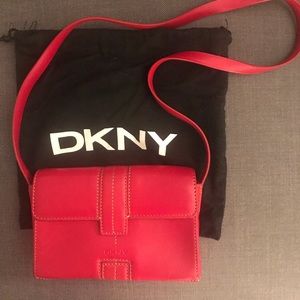 DKNY Red small shoulder bag